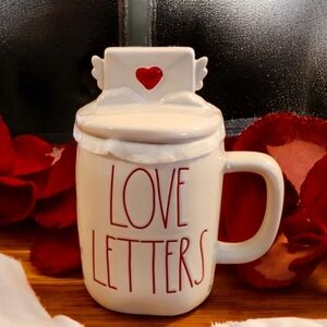 Rae Dunn Figural LOVE LETTERS Mug NEW Valentine’s Day ~ Holiday